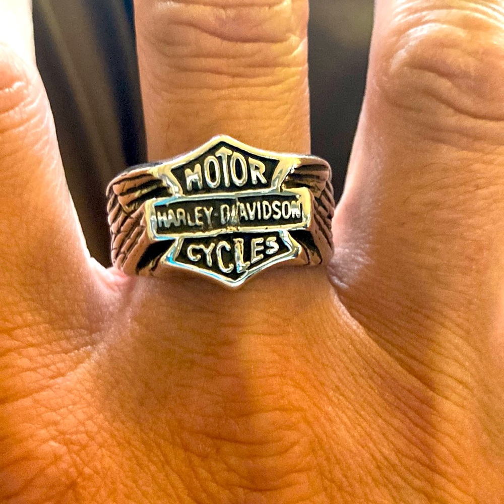 Harley Davidson sterling silver ring